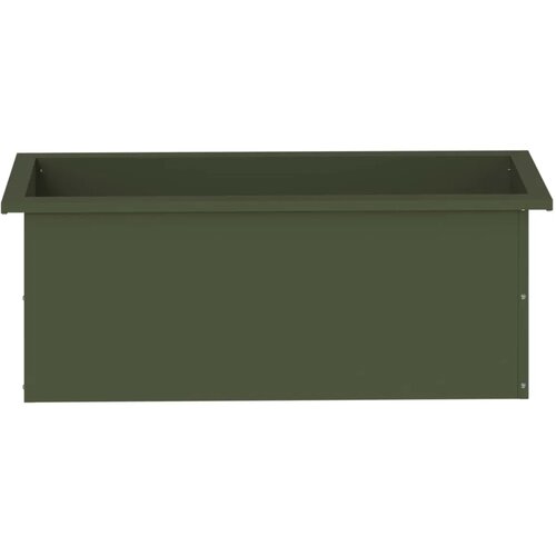  Vrtna posuda za sadnju s LED svjetlom 2 kom. Maslinastozelena - Maslinastozelena 30 x 80 x 30 cm 2 Slike