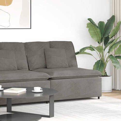  Modularni Sofa Centralni Modul s Jastucima Svijetlosivi 100 cm Cijene