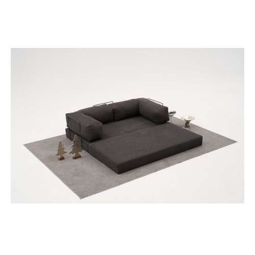 Atelier Del Sofa ugaona garnitura comfort mini anthracite Cene