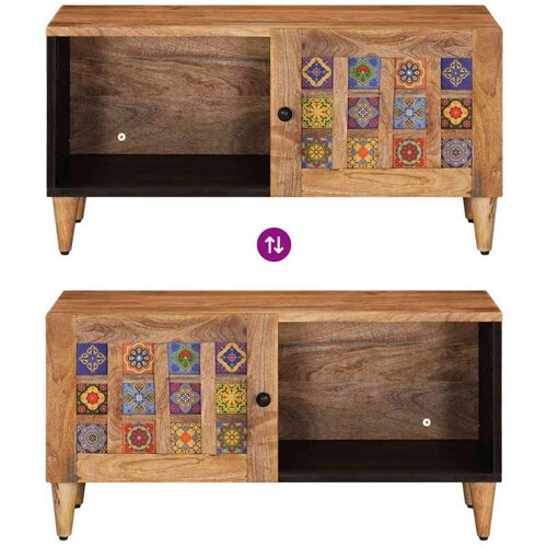  Stolić za kavu Prirodna 80 x 50 x 40 cm Čvrsto drvo manga - Prirodna Slike
