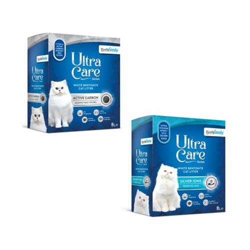 BENTY SANDY posip za mačke Ultra care - Activated carbon 8l Cene