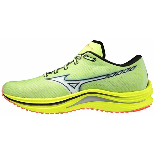 Mizuno Men's running shoes Wave Rebellion Neo Lime/White UK 12