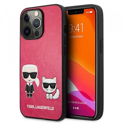 Karl Lagerfeld originalen ovitek KLHCP13XPCUSKCP za iphone 13 pro max - roza full body icon Slike