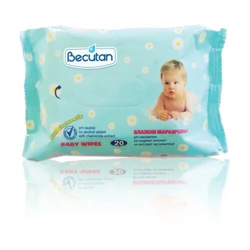 Becutan baby vlažne maramice 20 kom Slike