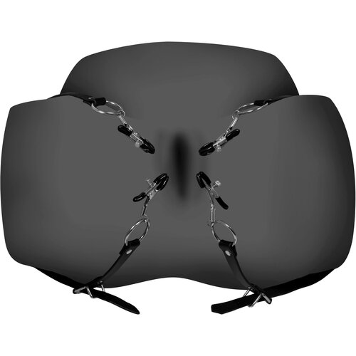 Ouch! Xtreme Labia Spreader with Clamps Black Cijene