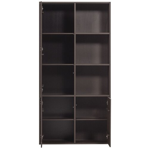 WOOOD Temno rjava modularna omarica iz masivnega bora 108x215 cm Meggy &amp;ndash; Slike