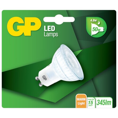 GP Batteries GP Lighting LED Reflektor GU10 Glass 4,8W (50W) GP 080176 Slike