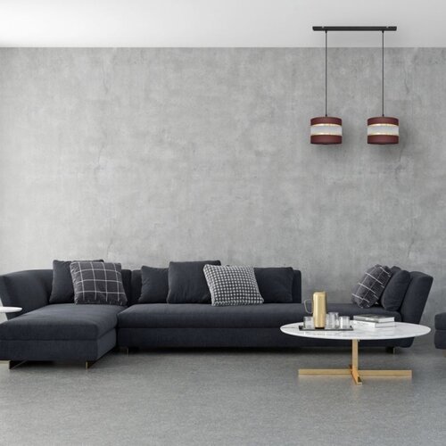  visilica na lanku HELEN 2xE27/15W/230V braon/crna/zlatna Slike