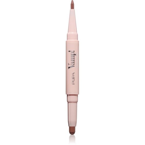 PUPA Milano Vamp! Creamy Duo &amp;scaron;minka in svinčnik za ustnice 2 v 1 odtenek 001 Fair Nude 0.8 g Slike