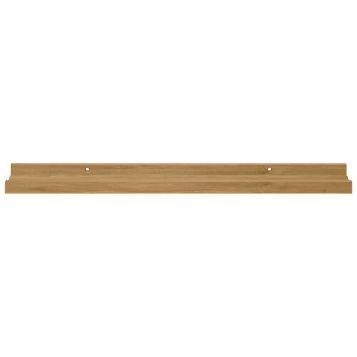  Polica na zidu 2 pcs Smeđa 60 x 9 x 3 cm Konstruirano drvo Slike