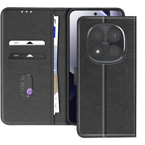 AVIZAR Denarnica etui Xiaomi Redmi Note 15 Pro Plus 5G Chesterfield Funkcija stojala, Črna, (5000189746) Cene