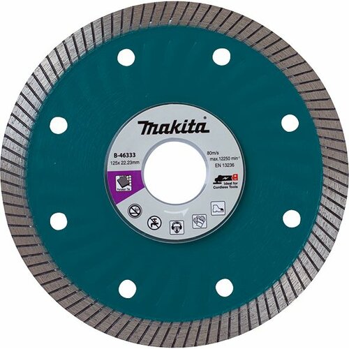 Makita Diamond Wheel (Wave) For Tile Dry 125x22,23mm B-46333 Slike