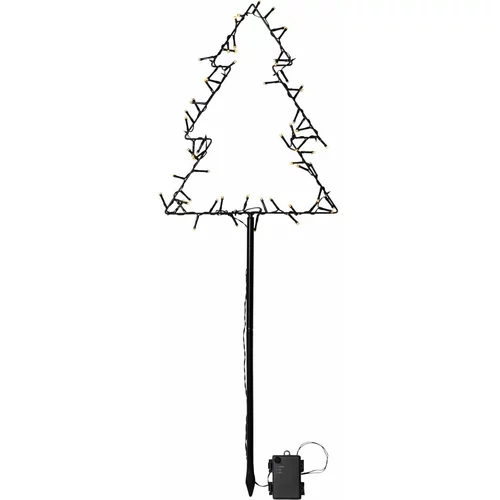Star Trading Crni svjetlosni ukras s božićnim motivom Spiky –
