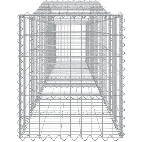  Lučne gabionske ko&amp;scaron;are 6 kom 400x50x60/80 cm pocinčano željezo Slike