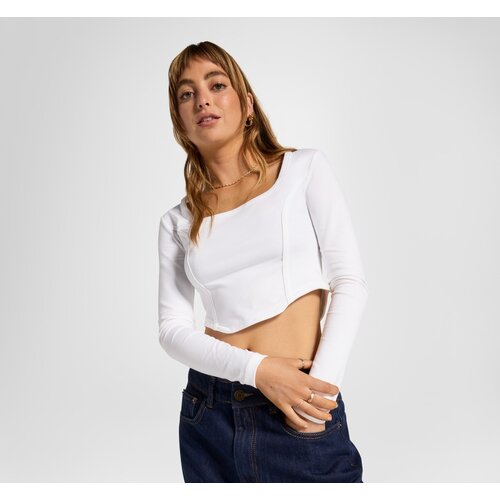 Converse Ženska majica long sleeve corset top Cene