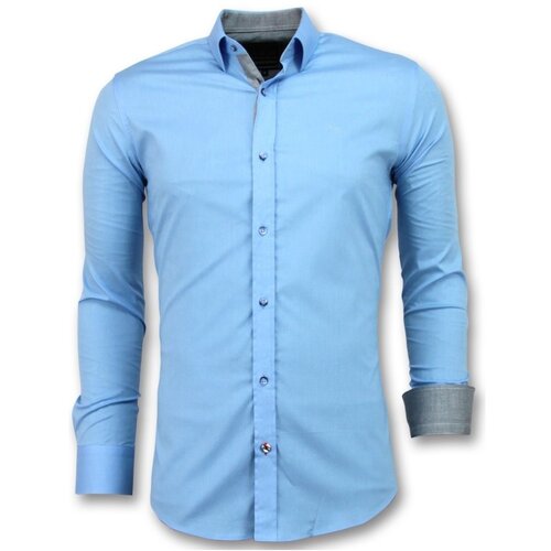 Tony Backer Srajce z dolgimi rokavi 102436890 Modra Slike
