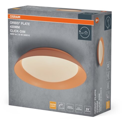 Osram LED prigu&amp;scaron;iva plafonska lampa PLATE LED/35W/230V prečnika 43 cm ružičasta Slike