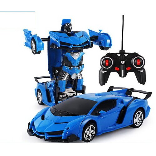 Lean_Toys Avto Robot Transformer + daljinski upravljalnik modra Cene