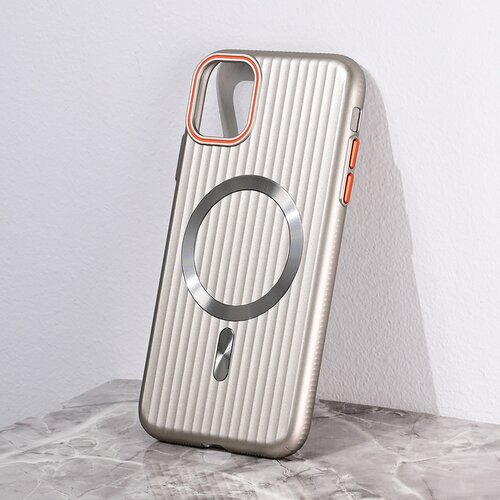 Torbica Magsafe Stripe za iPhone 11 6.1 siva Slike