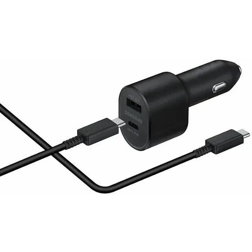 Samsung auto punjač za telefon, Type-C, USB-A, crni Cijene