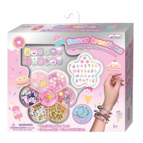 Hot Focus set nohtov in set izdelaj zapestnico Slike