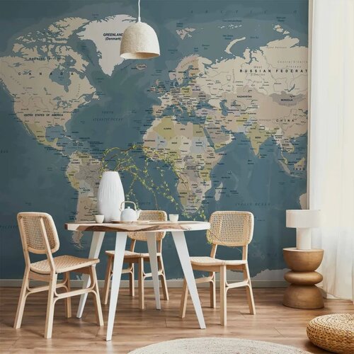  Foto tapeta - Vintage World Map 100x70 Vodootporna Cene