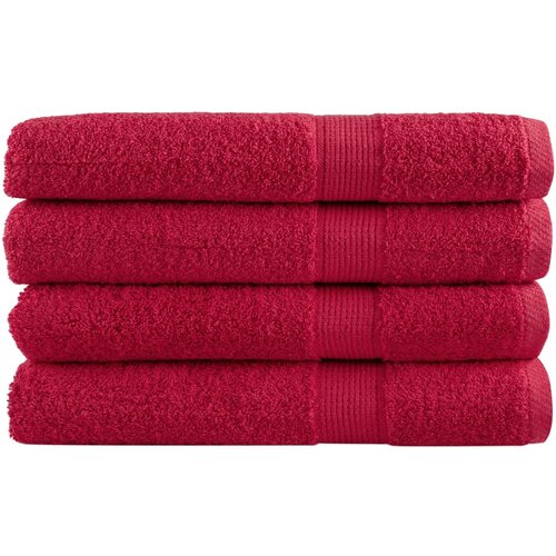 Furnova Premium brisače SOLUND 4 kos rdeča 80x200 cm 600 g/m2, (21916521) Cene