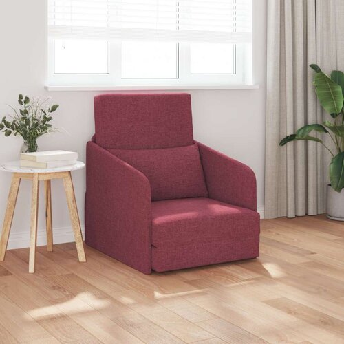 SOFA krevet na podu 2-u-1 Bordo 65x80x83 cm Tkanina Cijene