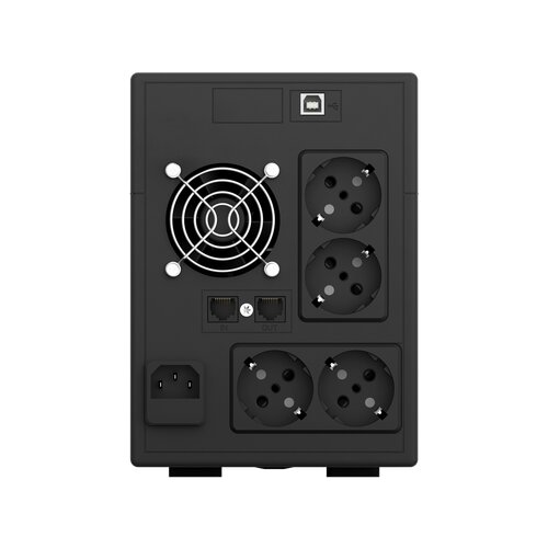 Njoy Cadu 1500 - UPCMTLS615HCAAZ01B 1500 VA / 900 W Line Interactive, 4 x Schuko, HID USB port, Ultra fast charger, LAN protection ups Slike