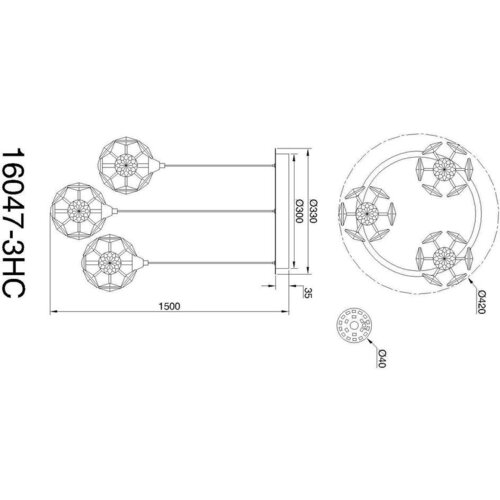 Globo VISEČA LED-SVETILKA VIRINA //3000 K/230 V/ Slike