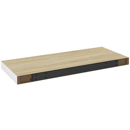 VidaXL Stenske police 4 kosi hrast in bele 60x23,5x3,8 cm MDF Slike