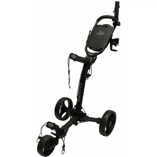 Axglo TriLite Black/Black Ročni voziček za golf