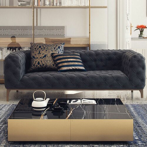  fashion - grey grey 2-Seat sofa Cene
