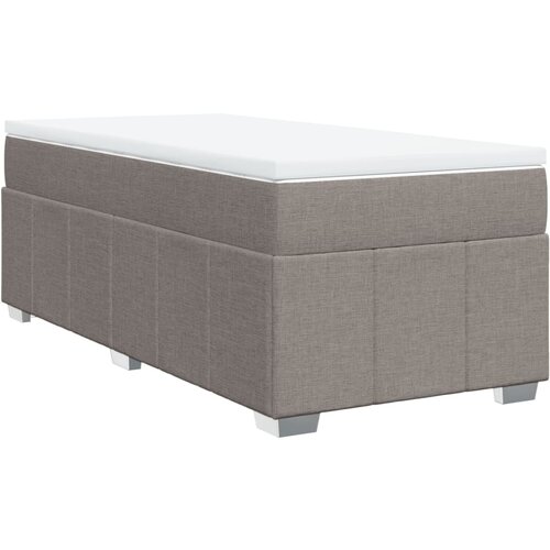 vidaXL Krevet s oprugama i madracem smeđesivi 100 x 200 cm od tkanine Cijene