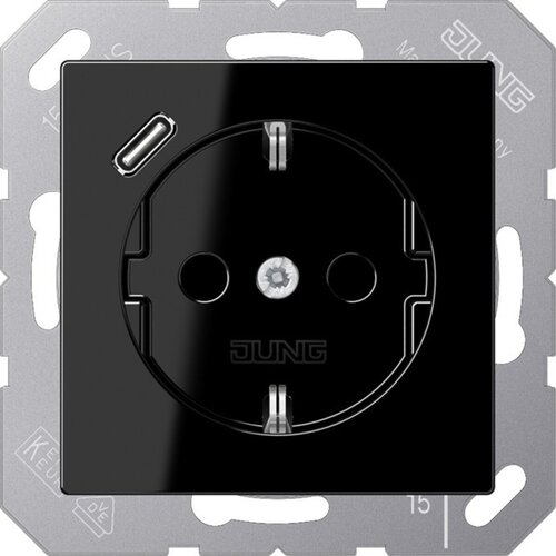 Jung SCHUKO vtičnica z USB tipa C A 1520-18 C SW, (21225468) Cene