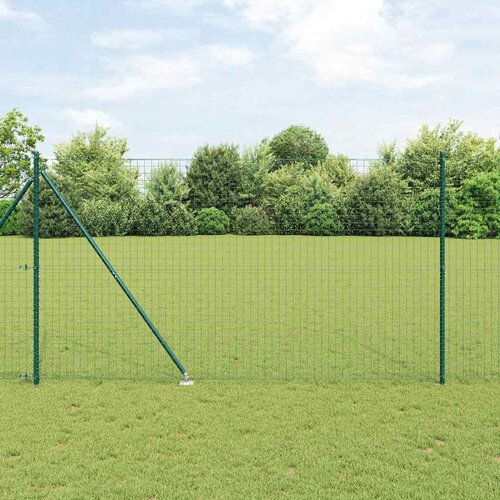 vidaXL Set ograjnih stebrov z bodicami 13 pcs Zelena Ø32mm 160 cm Cene