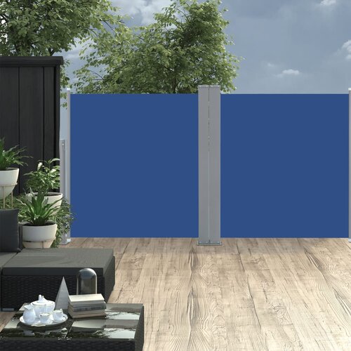vidaXL uvlačiva bočna tenda 120 x 600 cm plava Cijene