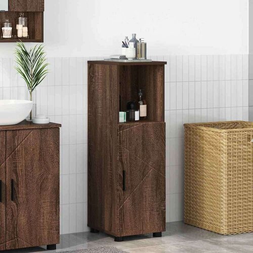 vidaXL Kupaonski ormar Smeđi hrast 30 x 35 x 95 cm Konstruirano drvo Cijene