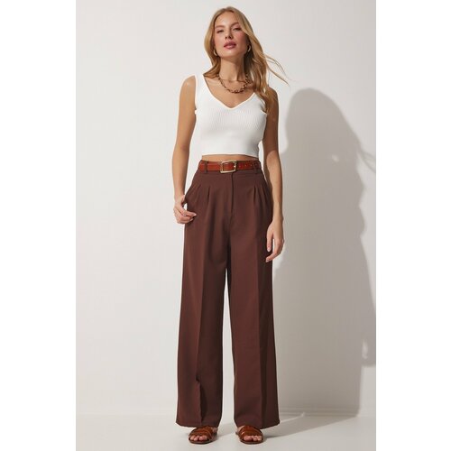 Happiness İstanbul Pants - Brown - Straight Cene