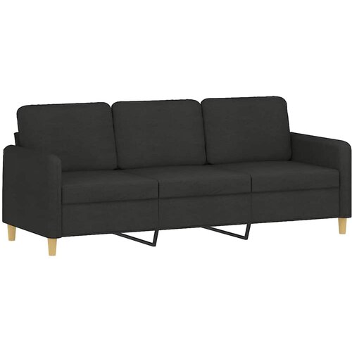  Trosjed od tkanine Crna 180 cm Slike