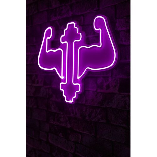 Wallity Dekorativno LED osvetljenje Gym Dumbbells WorkOut, Ljubičasto Cene