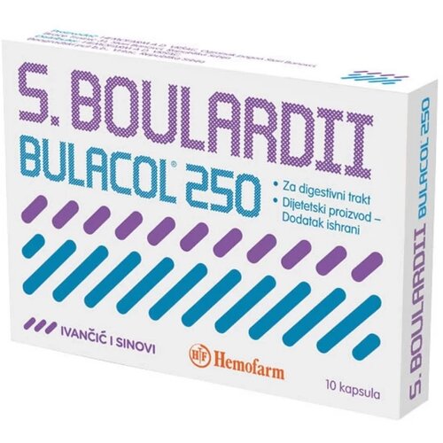Hemofarm probiotik s.boulardii bulacol 250 10 kapsula Slike