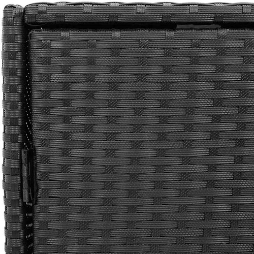VidaXL Vrtni ormarić za pohranu crni 55x59x69 cm od poliratana Slike
