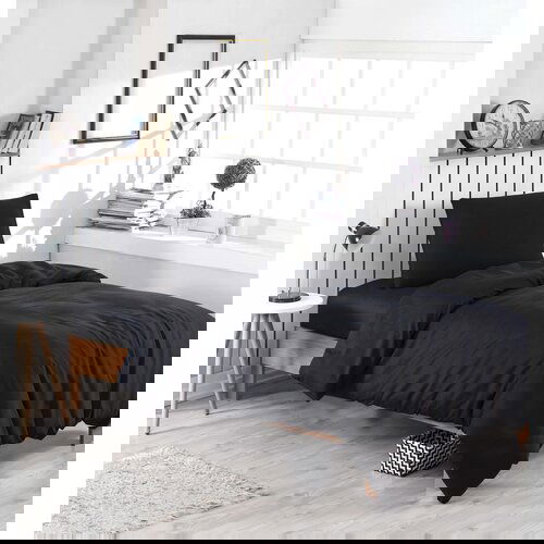 Hanah home komplet posteljine D&amp;uuml;zboya, 160x220cm, Crna Slike