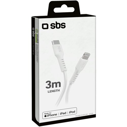 Sbs USB-C &amp;ndash; Lightning kabel bijelo 3m i Slike