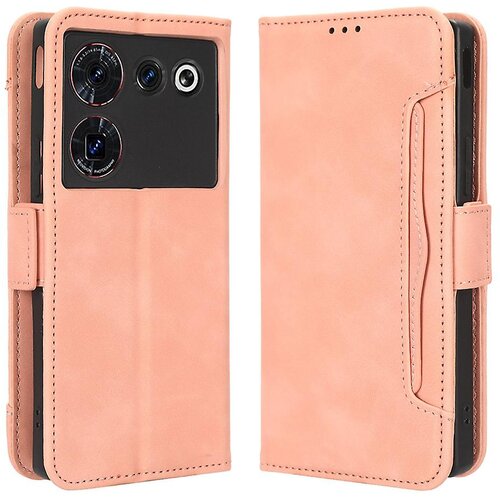 INORCO Ovitek za telefon Denarnica za ZTE nubia Z50 Ultra Multiple Card Slots Phone Shell PU usnjeni ovitek za stojalo, (22033732) Cene