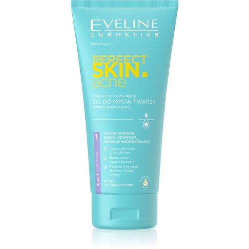Eveline Cosmetics Perfect Skin .acne globinsko čistilni gel za problematično kožo, akne 150 ml Cene