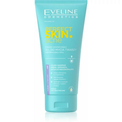 Eveline Cosmetics Perfect Skin .acne globinsko čistilni gel za problematično kožo, akne 150 ml