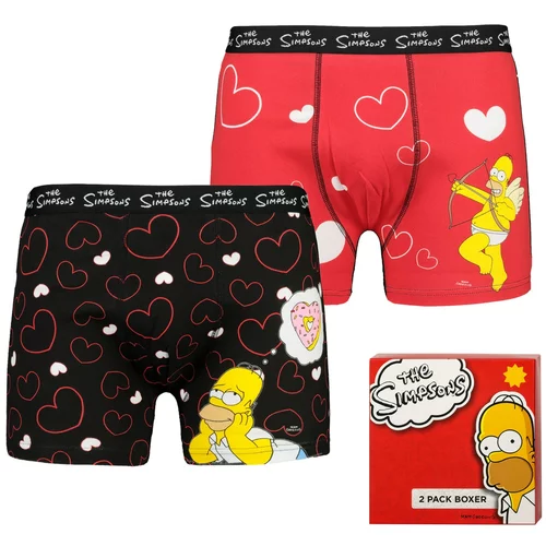 Character Men's boxer shorts The Simpsons Love 2P Gift Box - Frogies