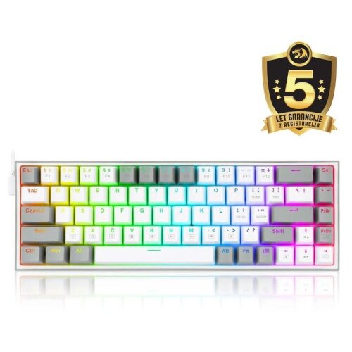 Redragon CASTOR K631WG-RGB TIPKOVNICA - RDEČA STIKALA Cene